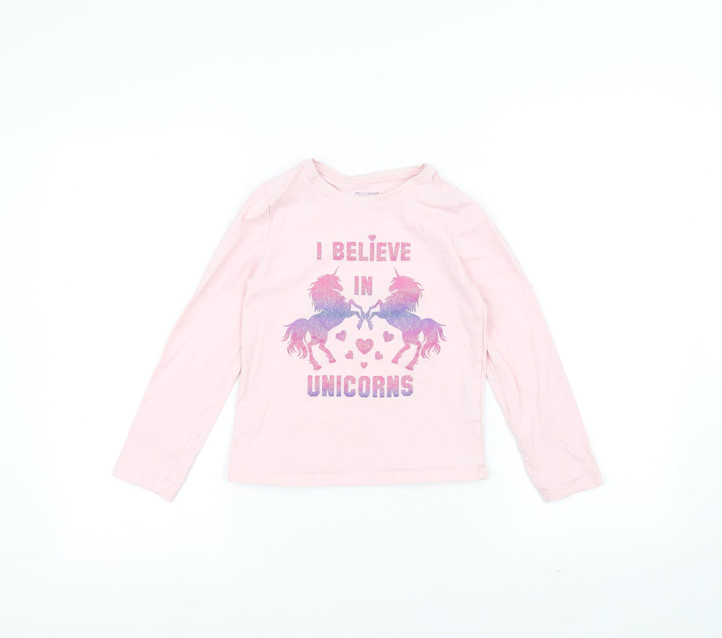Primark Girls Pink   Basic T-Shirt Size 9-10 Years
