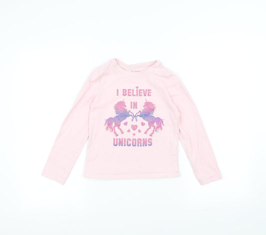 Primark Girls Pink   Basic T-Shirt Size 9-10 Years