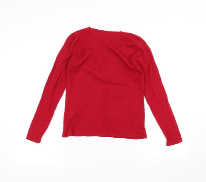 Preloved Benedetta B Womens Red   Pullover Jumper Size M - Back