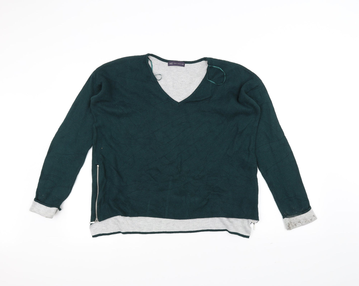 Marks and Spencer Womens Green   Pullover Jumper Size 12