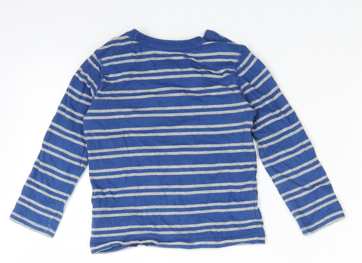 Gap Boys Blue Striped  Basic T-Shirt Size 3 Years