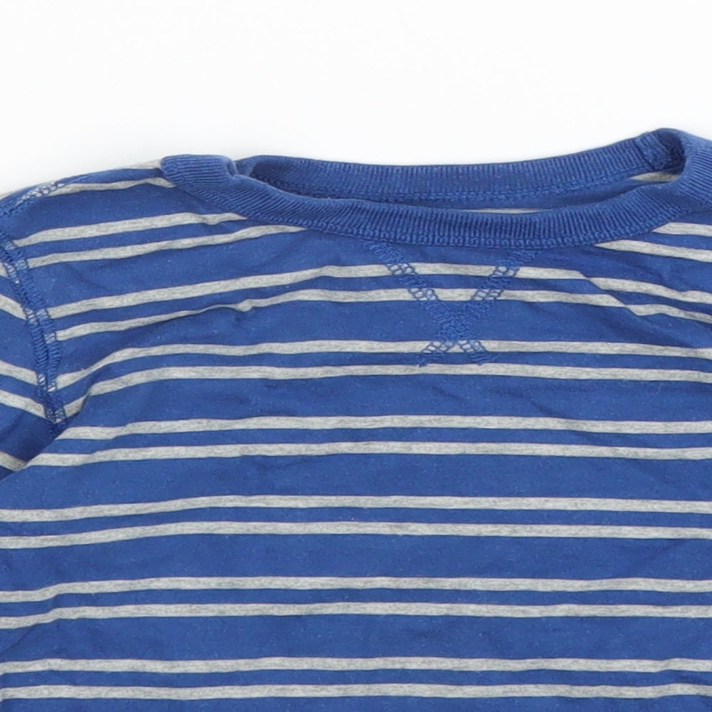 Gap Boys Blue Striped  Basic T-Shirt Size 3 Years