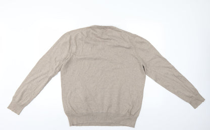 Preloved Gap Mens Beige   Pullover Jumper Size L - Back