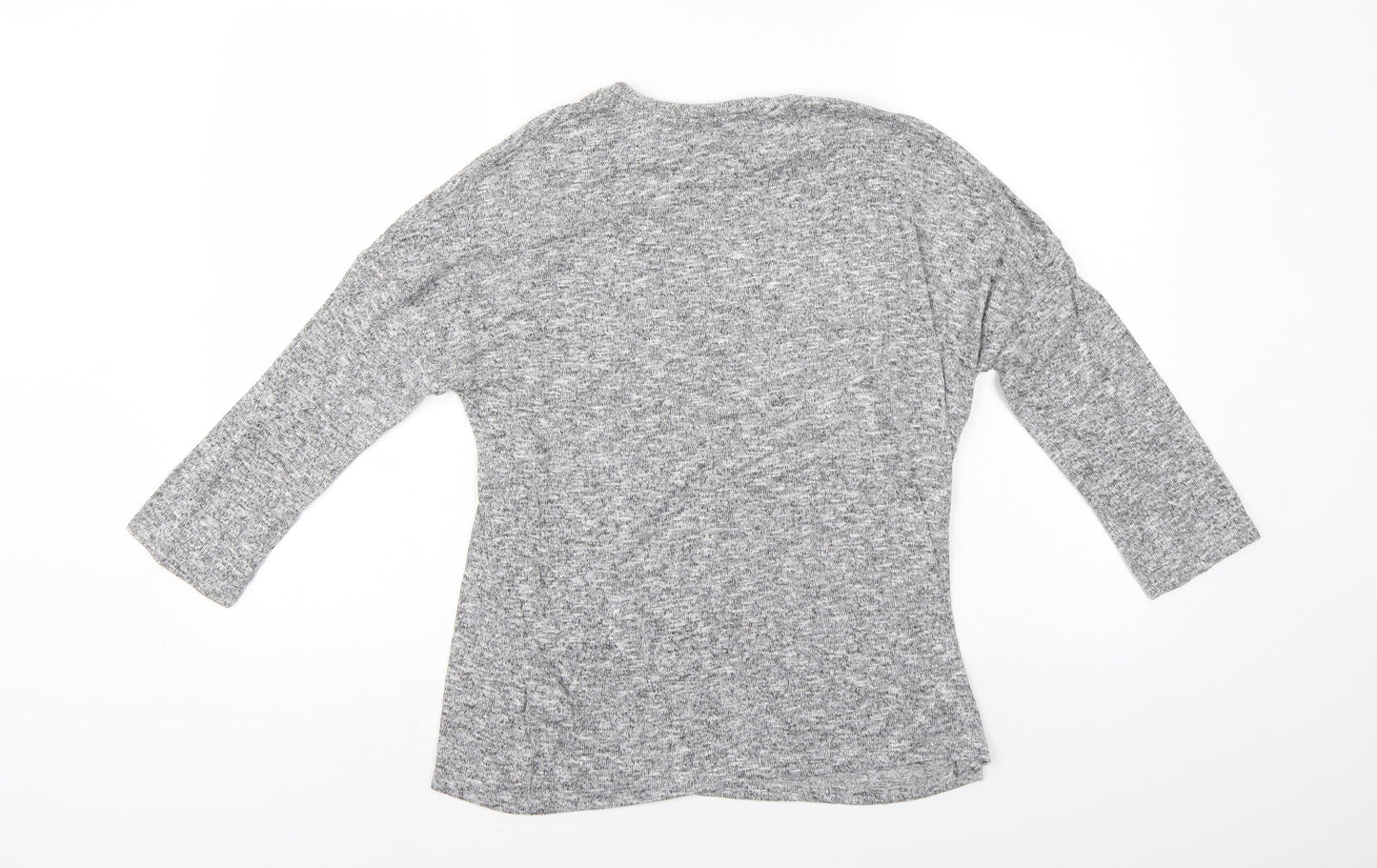 TU Womens Grey Floral  Pullover Jumper Size 12