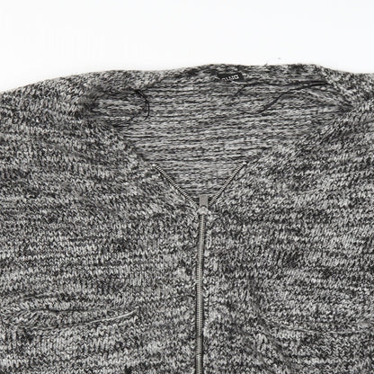 Divided Womens Grey   Cardigan Jumper Size M