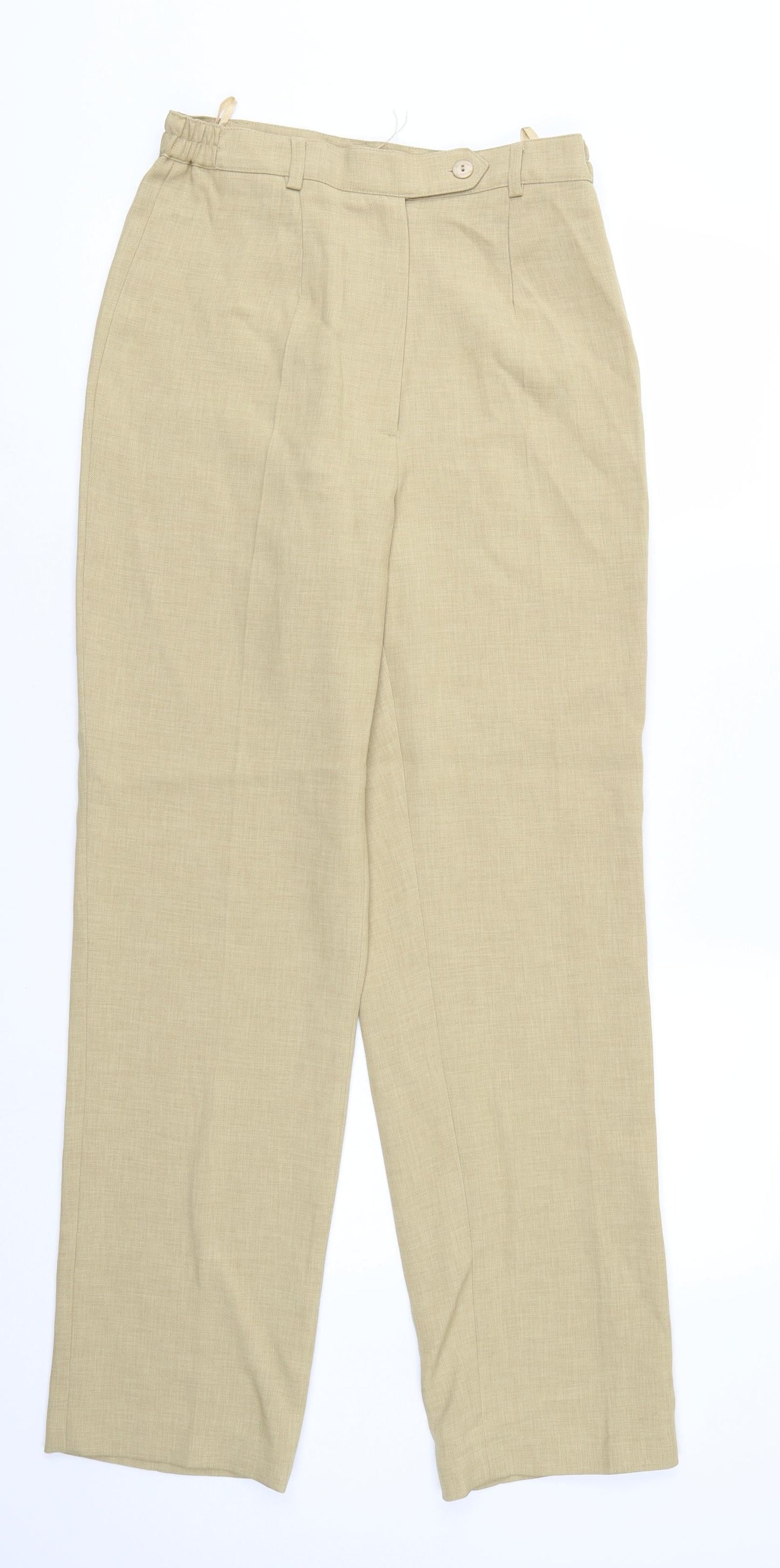 Preworn Womens Beige   Trousers  Size 12 L29 in
