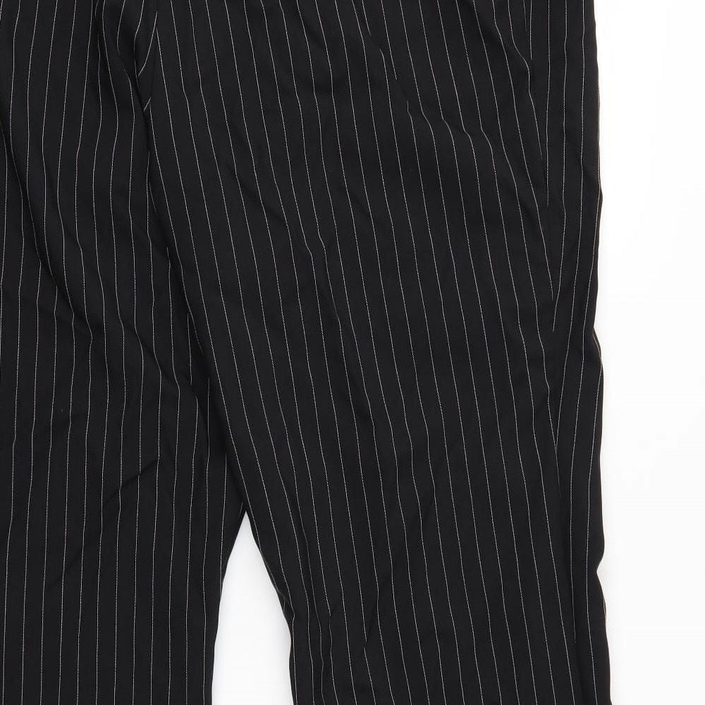 Kit Womens Black Striped  Trousers  Size 20 L31 in