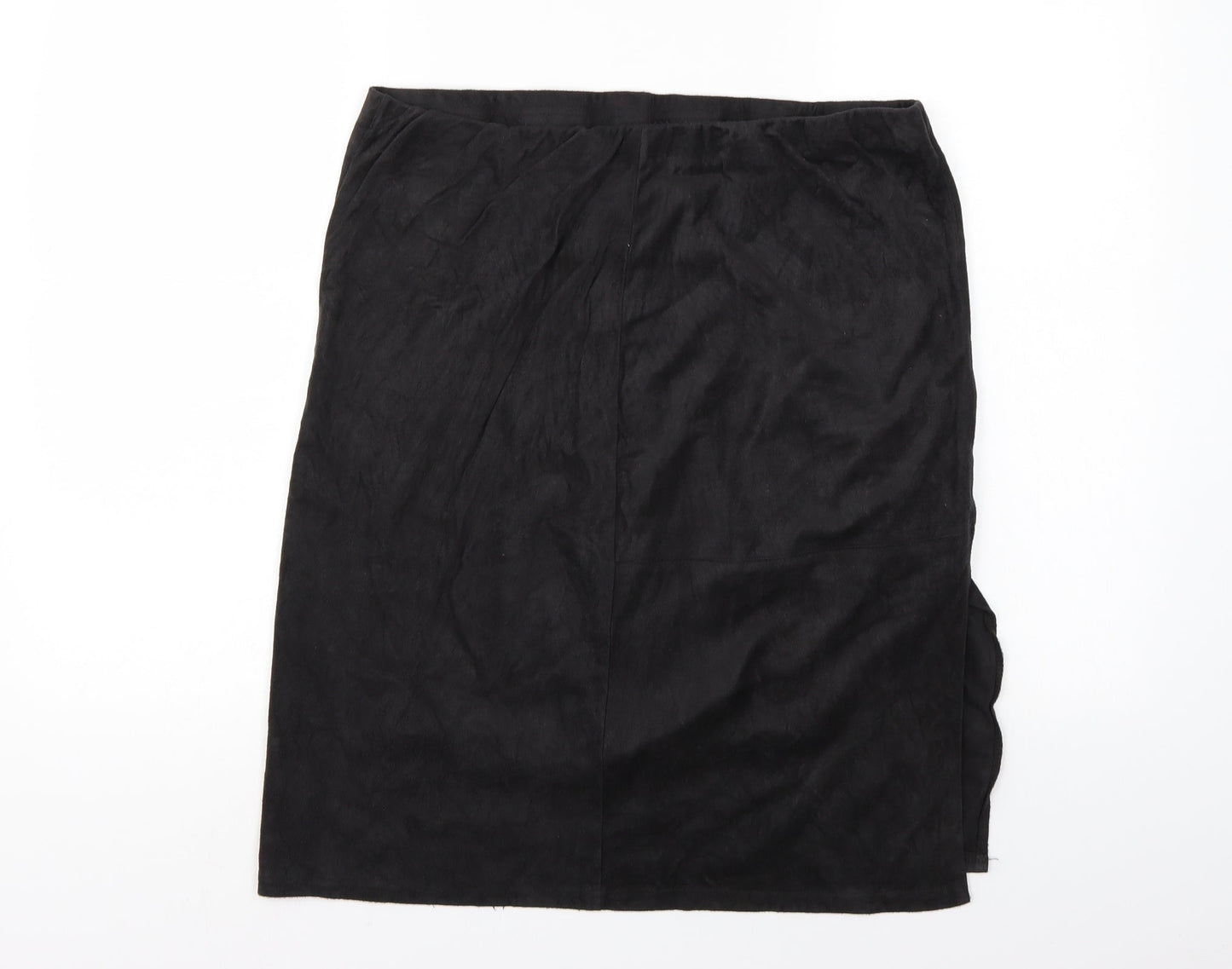 Preworn Womens Black   A-Line Skirt