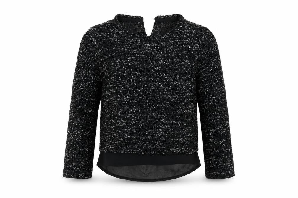 Primark Girls Black   Pullover Jumper Size 6-7 Years