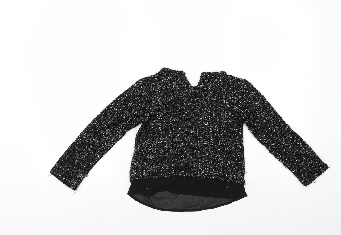 Primark Girls Black   Pullover Jumper Size 6-7 Years