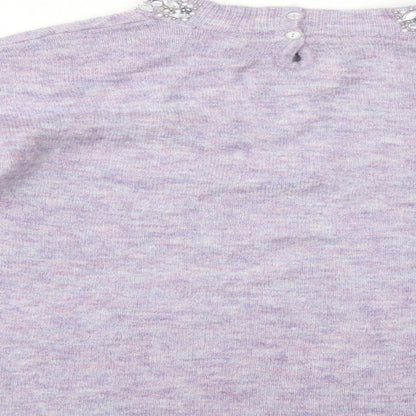 Next Womens Purple   Pullover Jumper Size 8