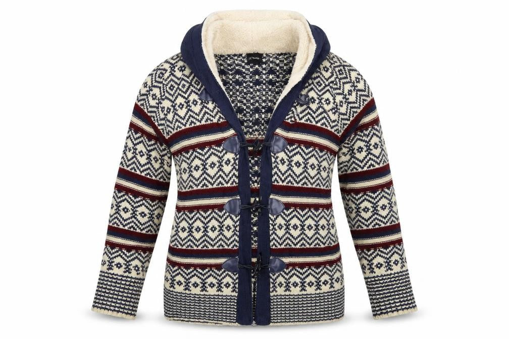 Beyou Womens Multicoloured Geometric  Jacket Coatigan Size 14