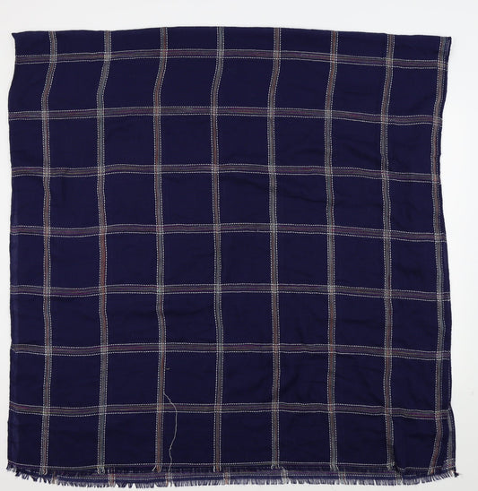 Preworn  Blue Check   Scarf