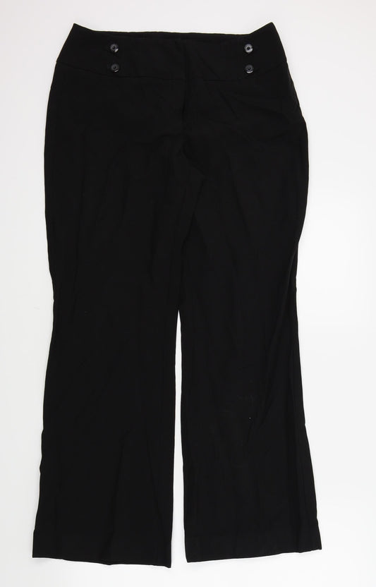 DEBNHAMS Womens Black   Trousers  Size 12 L30 in