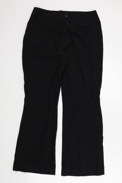 Preloved DEBNHAMS Womens Black   Trousers  Size 12 L30 in - Back