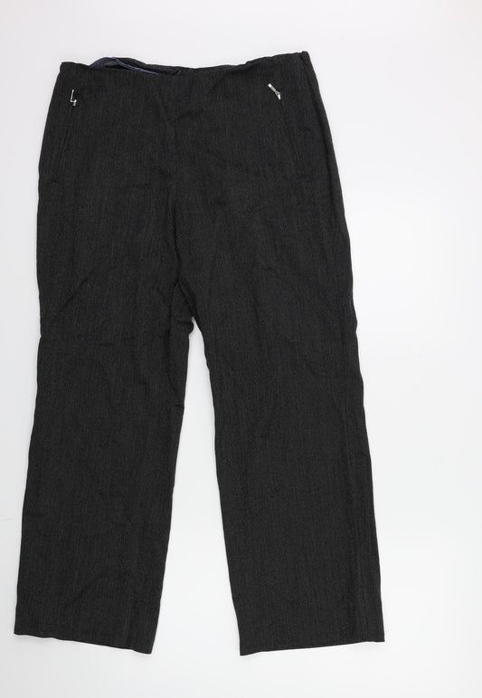 Marks and Spencer Womens Black   Trousers  Size 14 L26 in