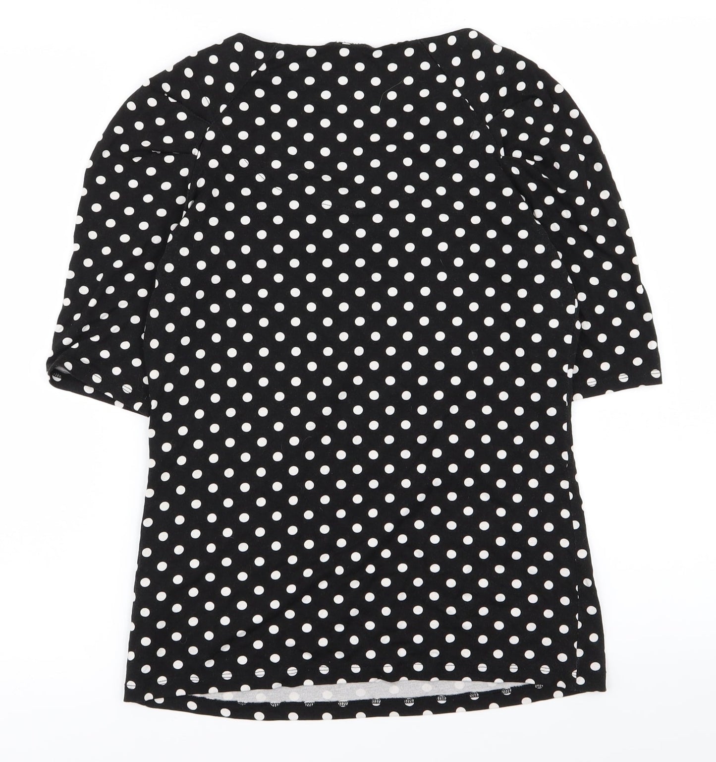NEXT Womens Black Polka Dot  Basic T-Shirt Size 8