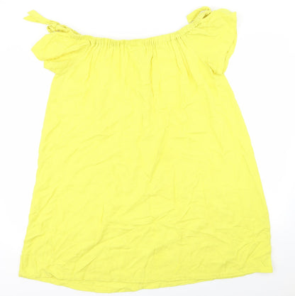 Preloved Nota Womens Yellow   Fit & Flare  Size 10 - Front