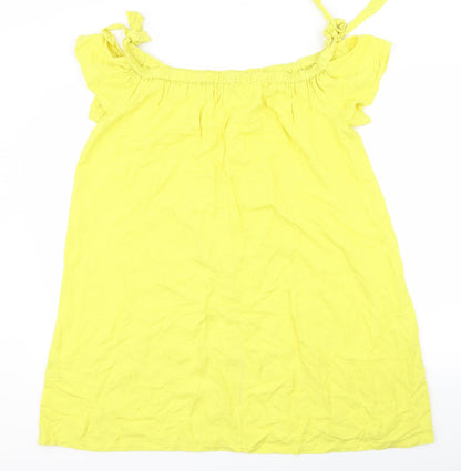 Preloved Nota Womens Yellow   Fit & Flare  Size 10 - Back