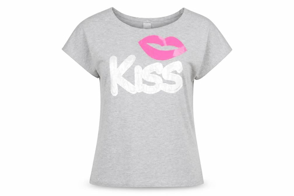 Fashion House Womens Grey   Basic T-Shirt Size S