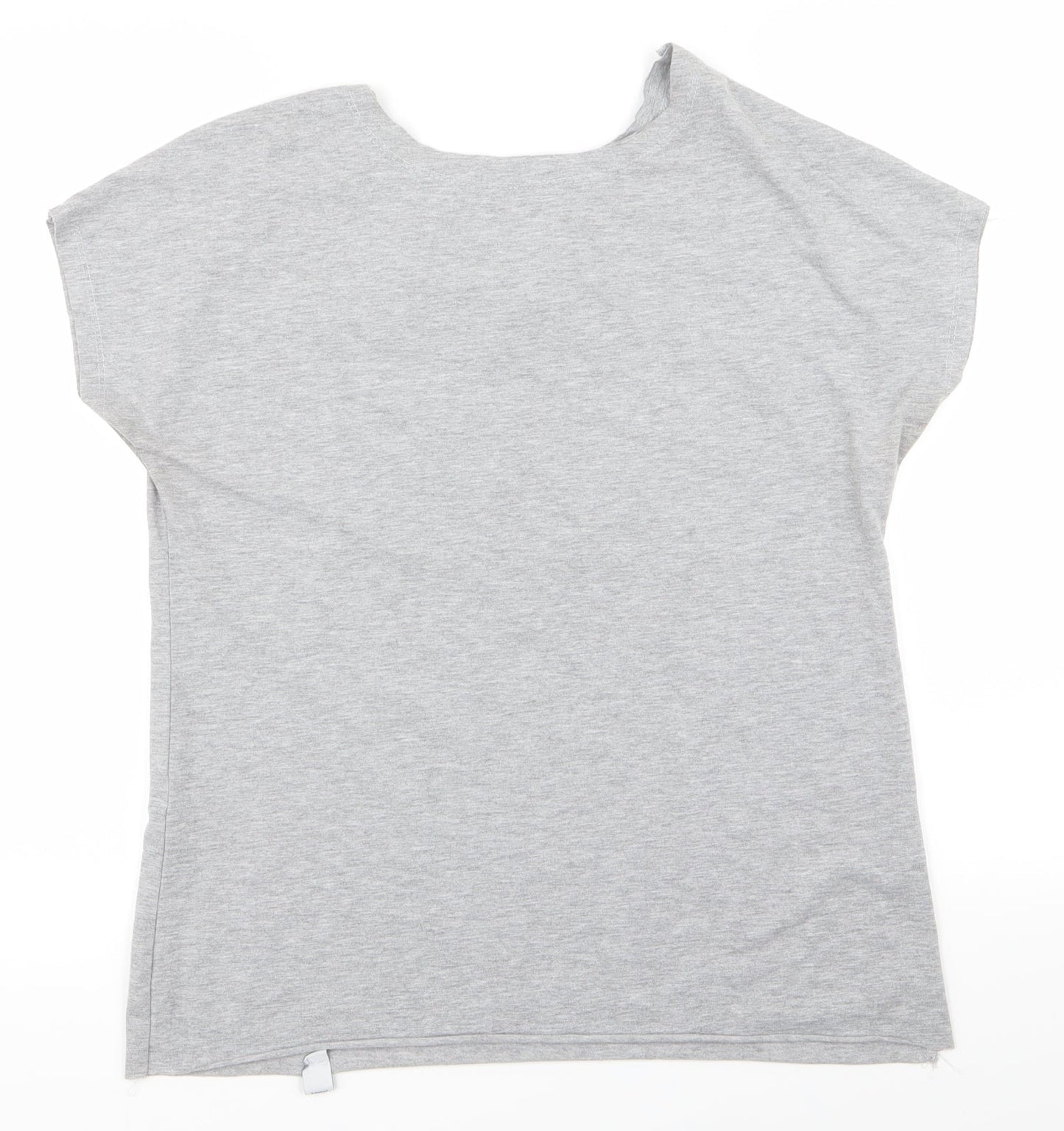 Fashion House Womens Grey   Basic T-Shirt Size S