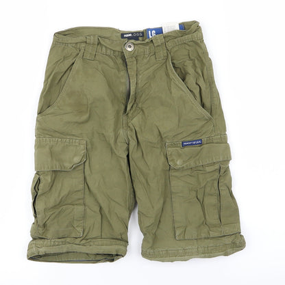 Preloved H&M Boys Green   Cargo Shorts Size 6-7 Years - Front
