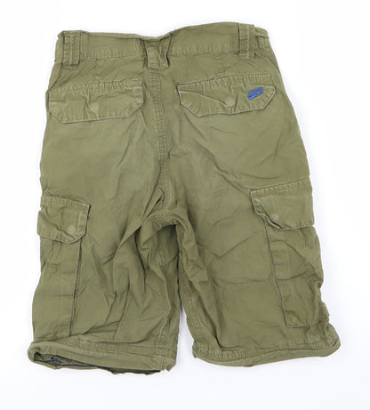 Preloved H&M Boys Green   Cargo Shorts Size 6-7 Years - Back