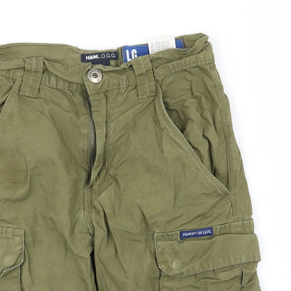 Preloved H&M Boys Green   Cargo Shorts Size 6-7 Years - Detail