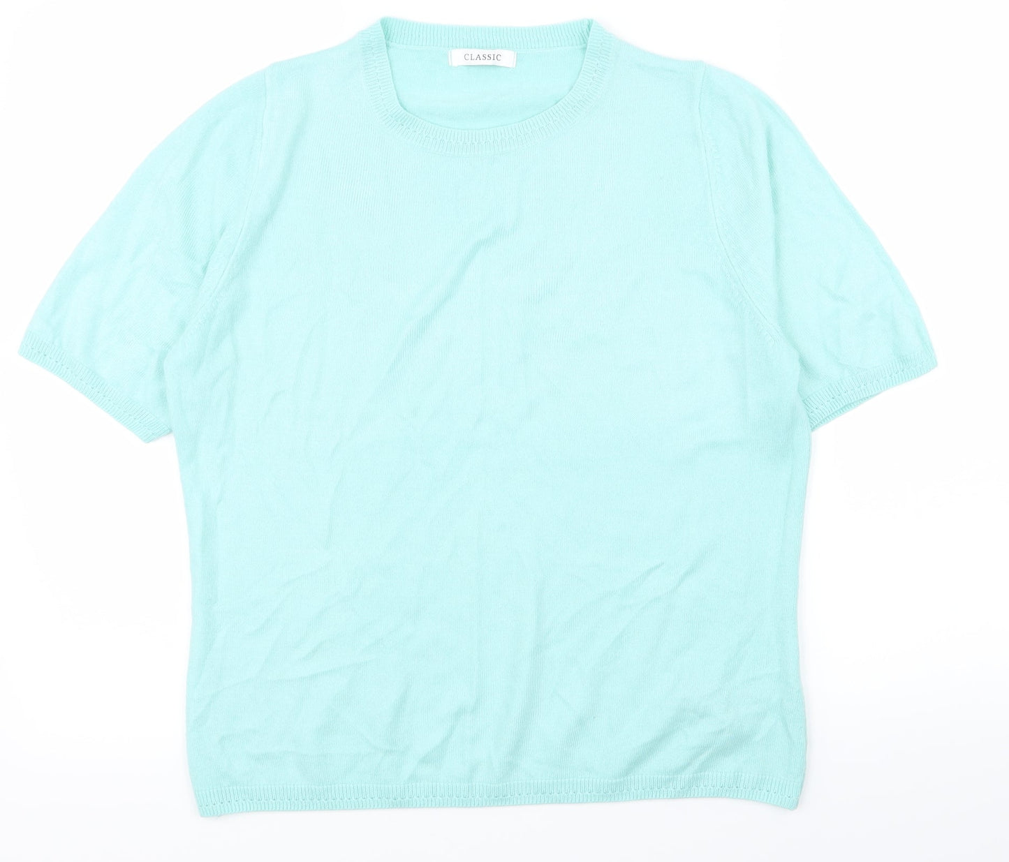 Classic Womens Blue   Basic T-Shirt Size 14