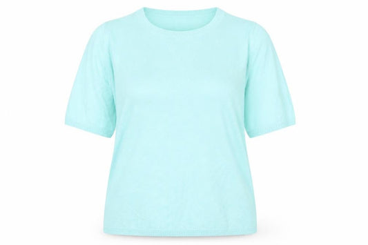 Classics Womens Blue   Basic T-Shirt Size 14