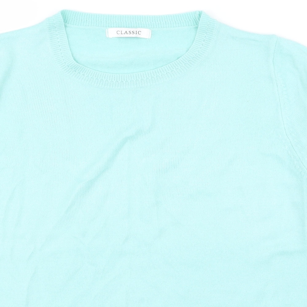Classic Womens Blue   Basic T-Shirt Size 14