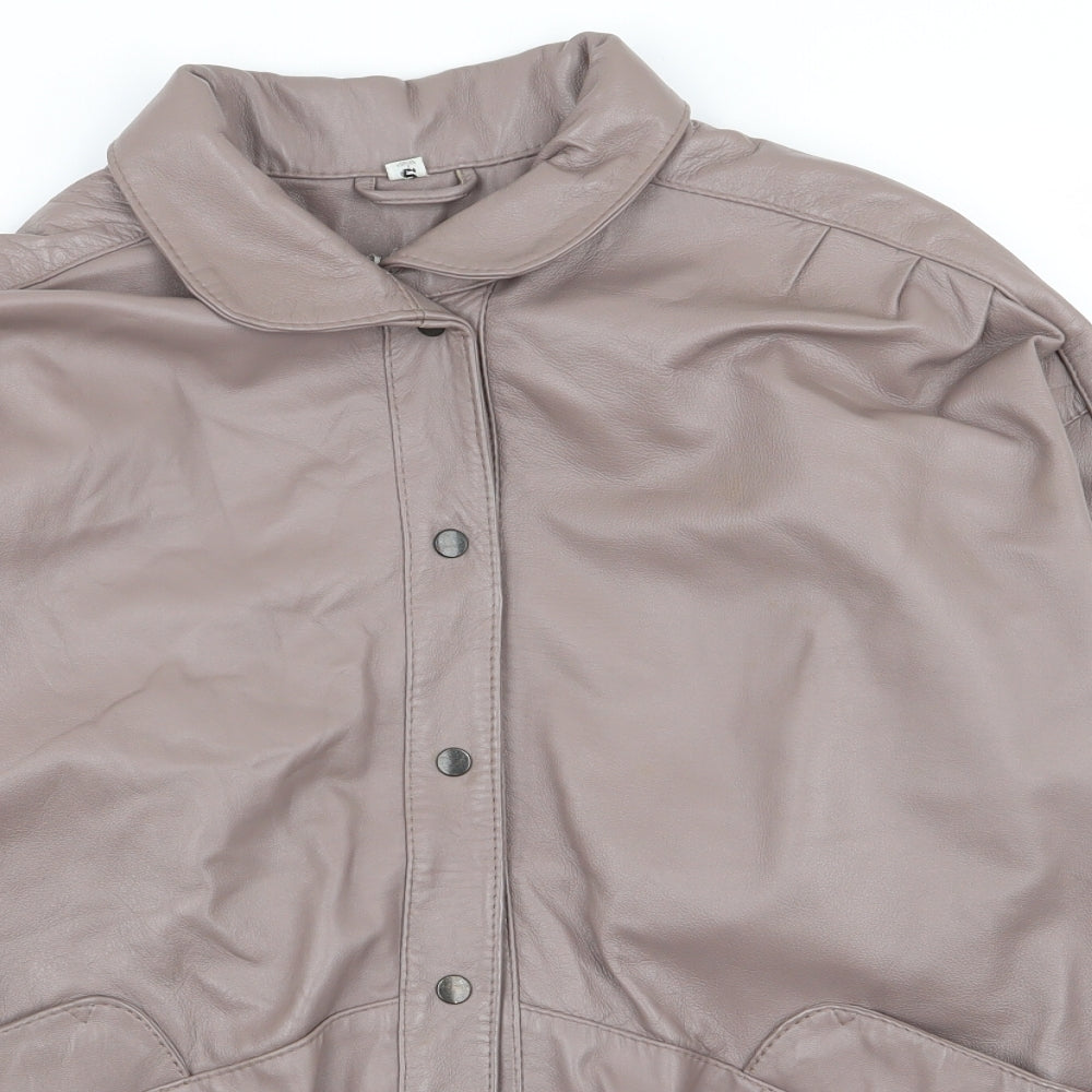 Preworn Womens Brown   Bomber Jacket Coat Size S