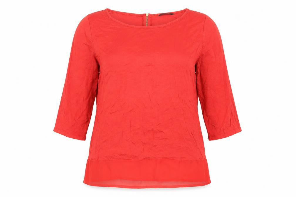 George Womens Red   Basic Blouse Size 14