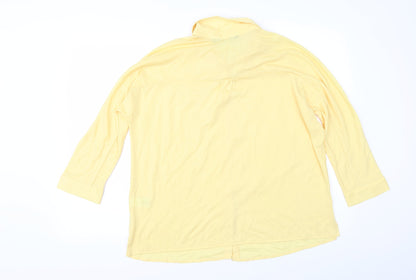 Next Womens Yellow   Tunic Button-Up Size 12