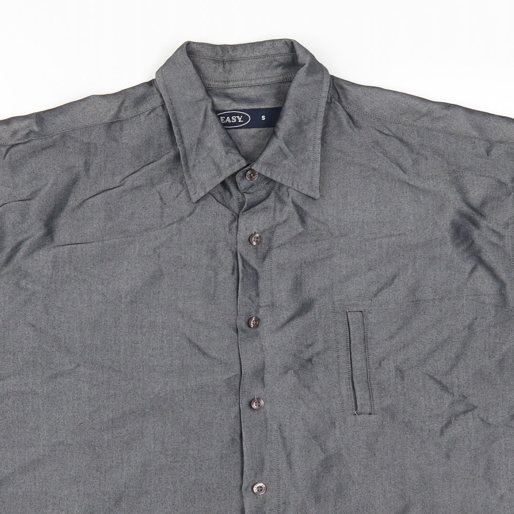 Easy Mens Grey    Button-Up Size S