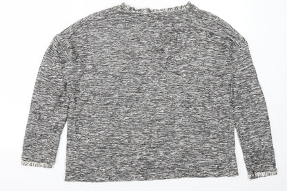 Preloved River Island Womens Grey   Pullover Jumper Size 10 - Back