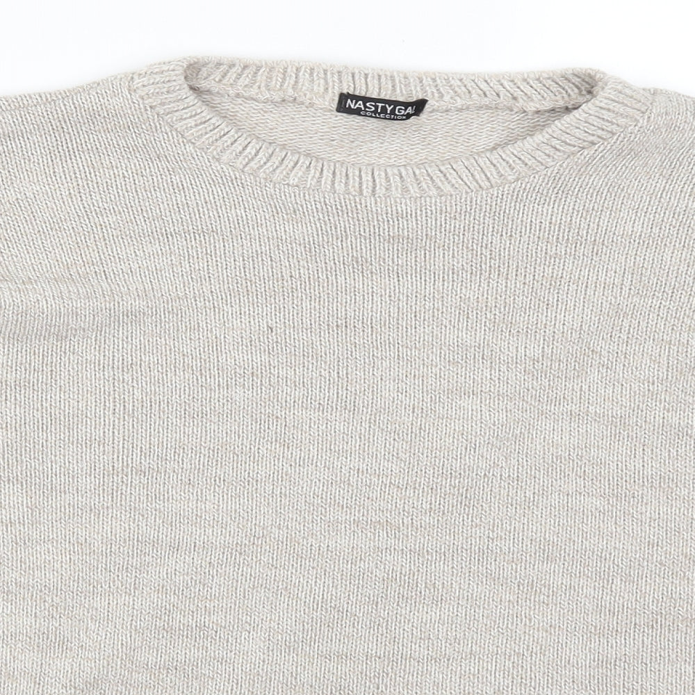 Nasty Gal Womens Beige   Pullover Jumper Size S