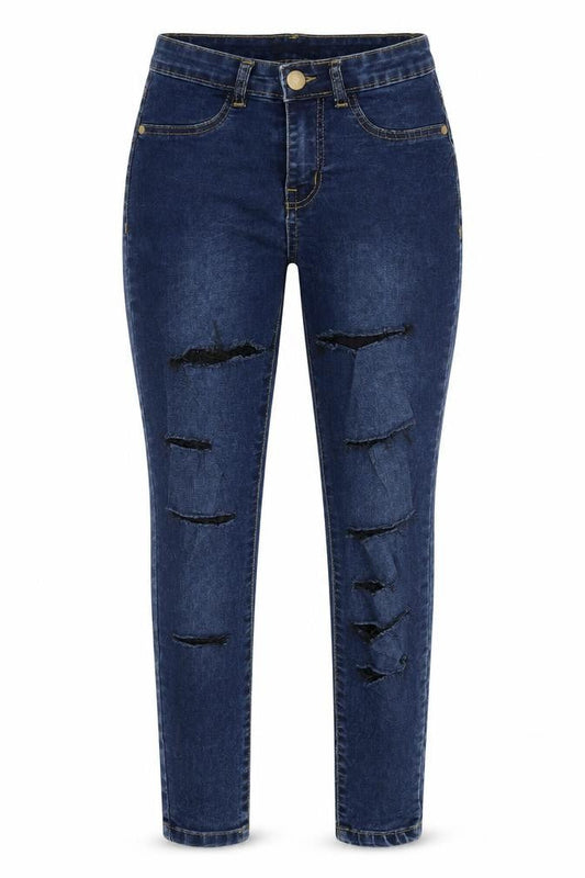 Boohoo Womens Blue  Denim Skinny Jeans Size 10 L24.5 in