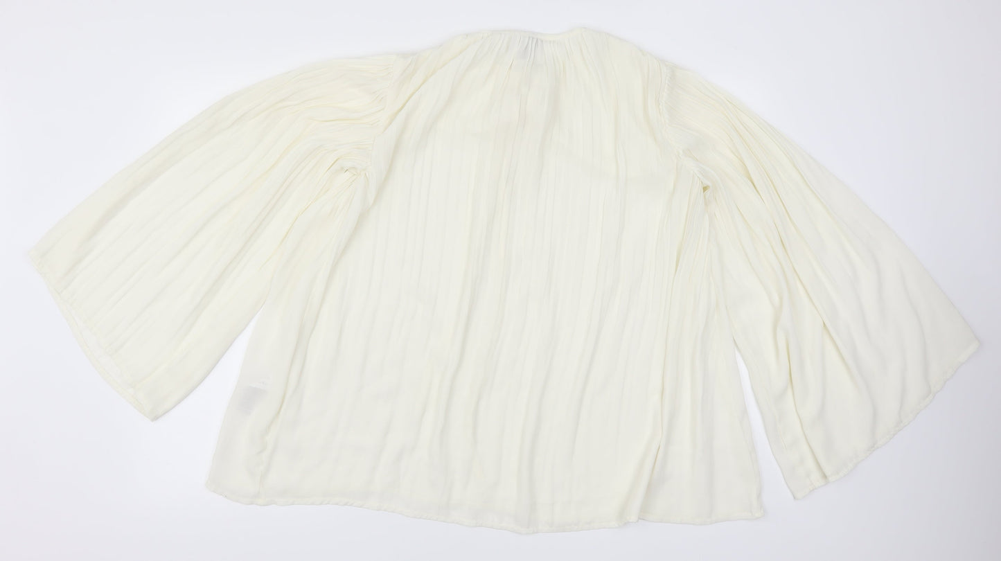 ASOS Womens White   Basic Blouse Size 4  - Cream