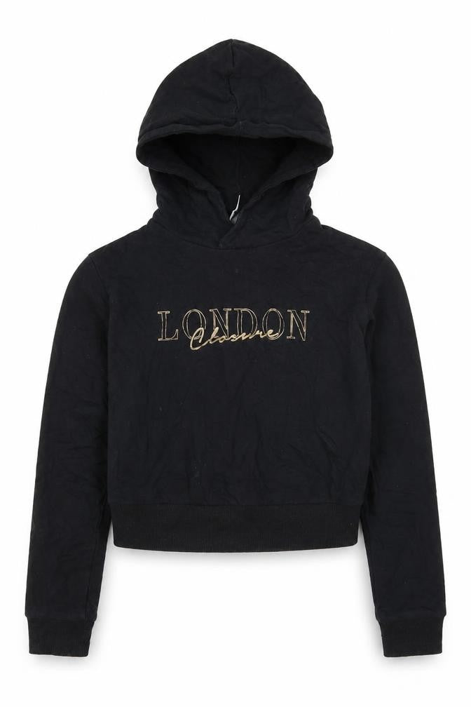 Closure London Girls Black   Pullover Hoodie Size 12-13 Years