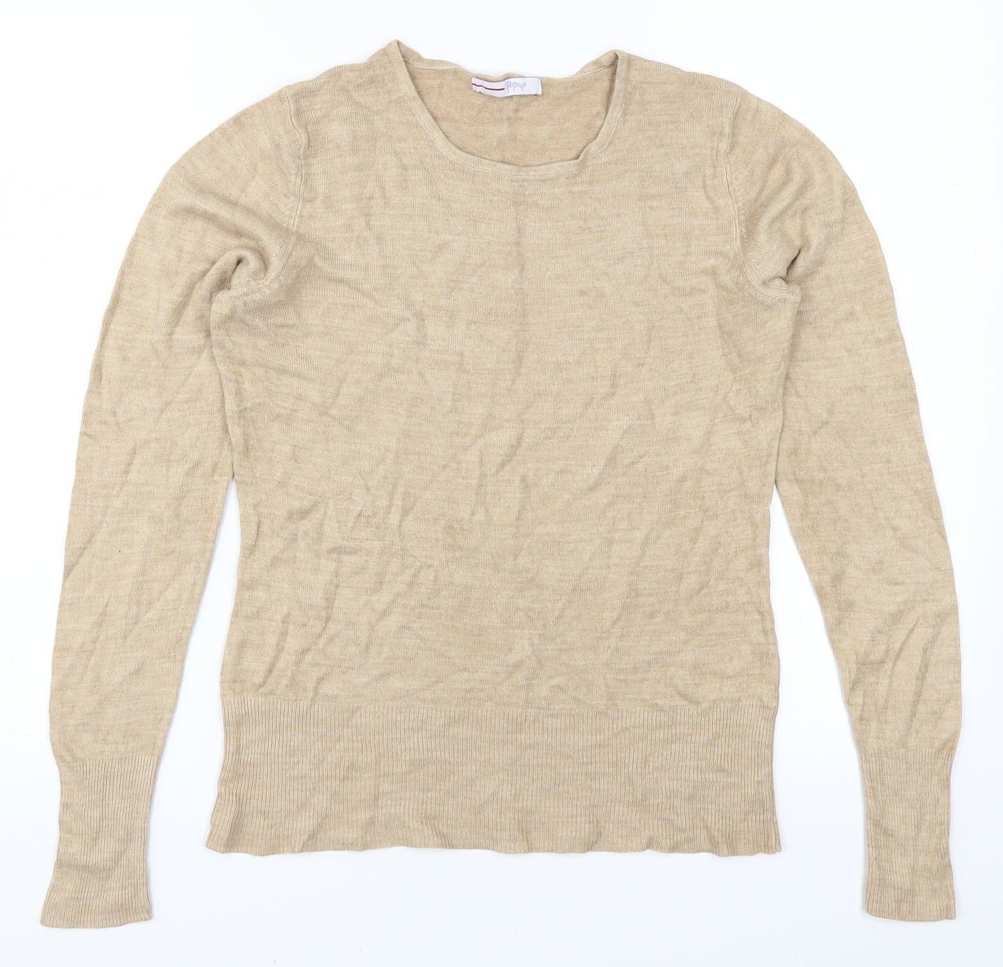 Papaya Womens Beige   Pullover Jumper Size 12