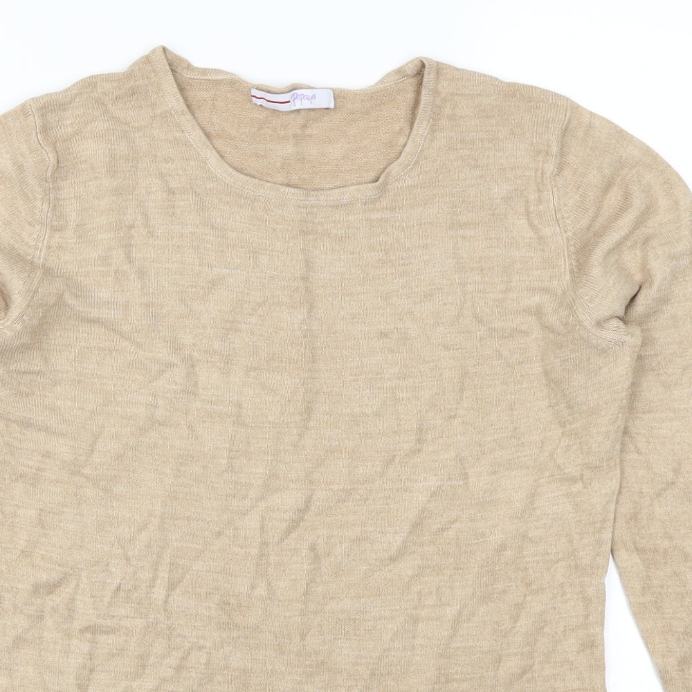 Papaya Womens Beige   Pullover Jumper Size 12