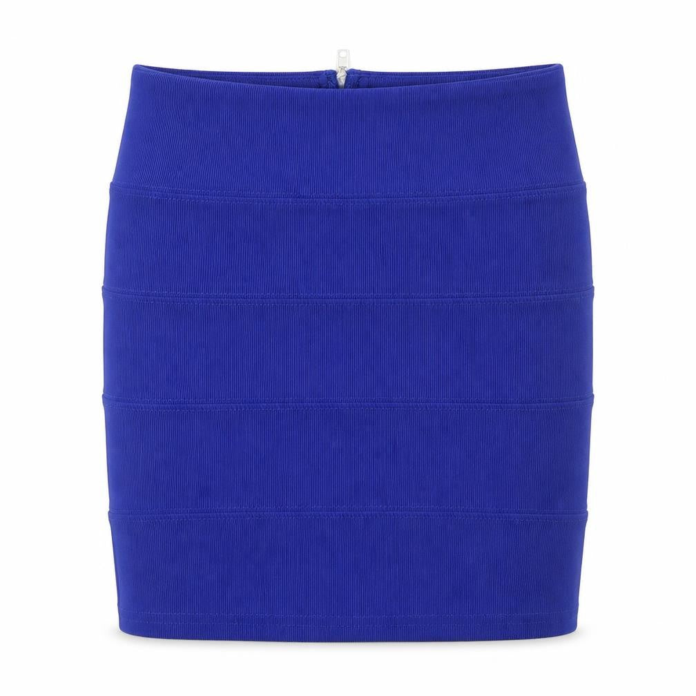 Boohoo Womens Blue   A-Line Skirt Size 8