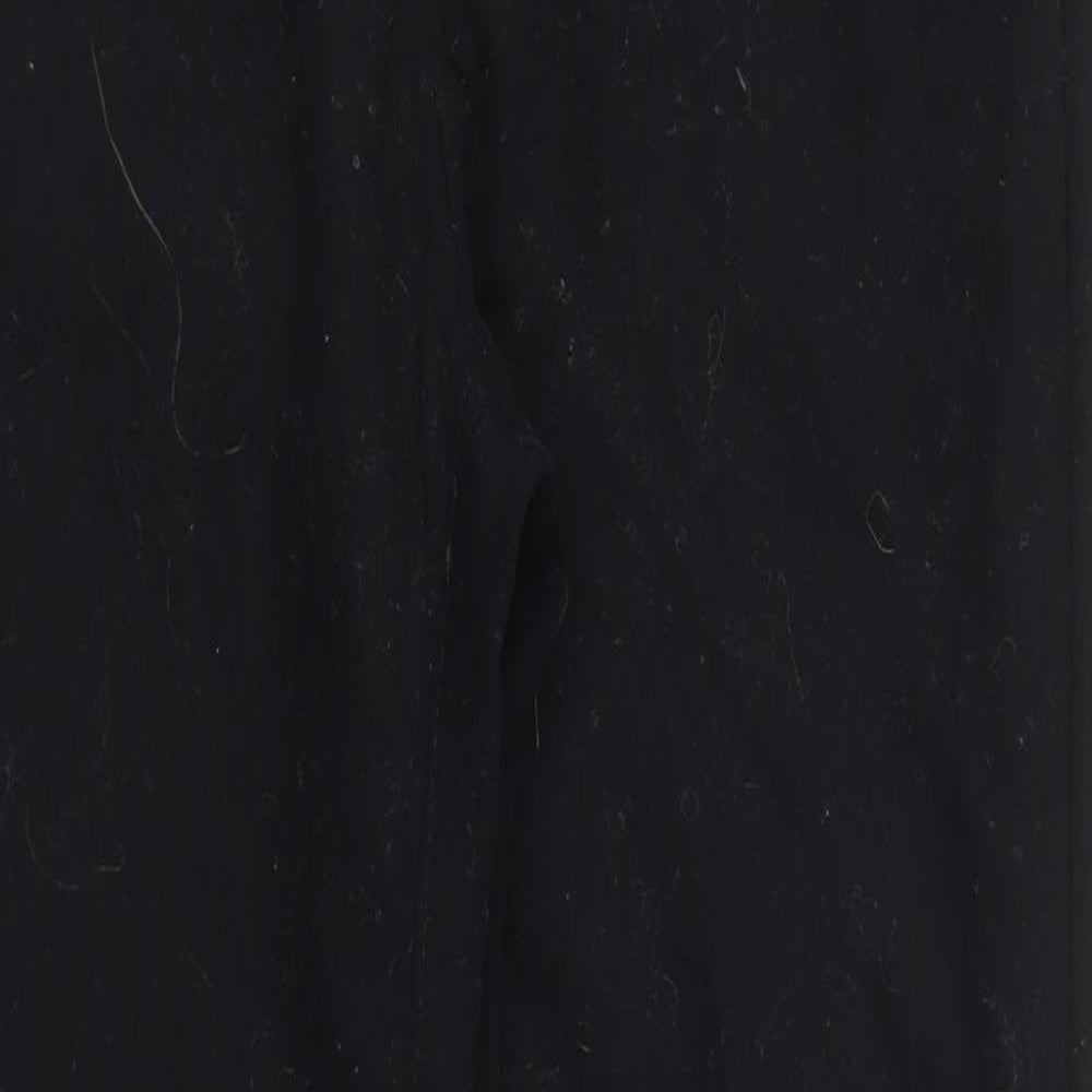 Sisley Womens Black   Trousers  Size 8 L25 in