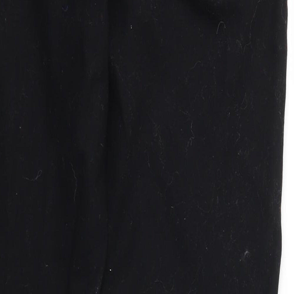 Sisley Womens Black   Trousers  Size 8 L25 in