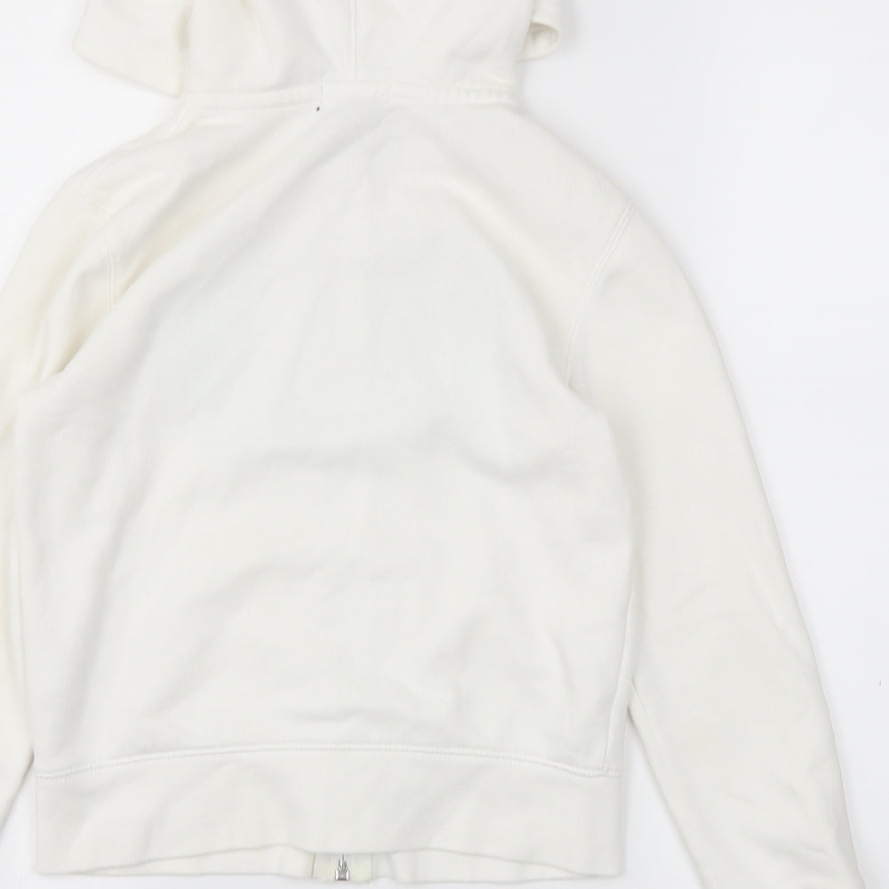 Gap Girls White   Full Zip Jumper Size M