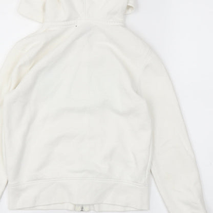 Preloved Gap Girls White   Full Zip Jumper Size M - Label