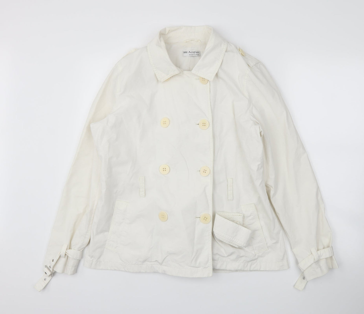 Marks & Spencer Womens Ivory   Jacket Coat Size 14