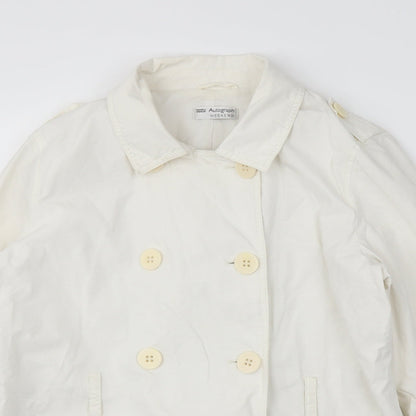 Marks & Spencer Womens Ivory   Jacket Coat Size 14