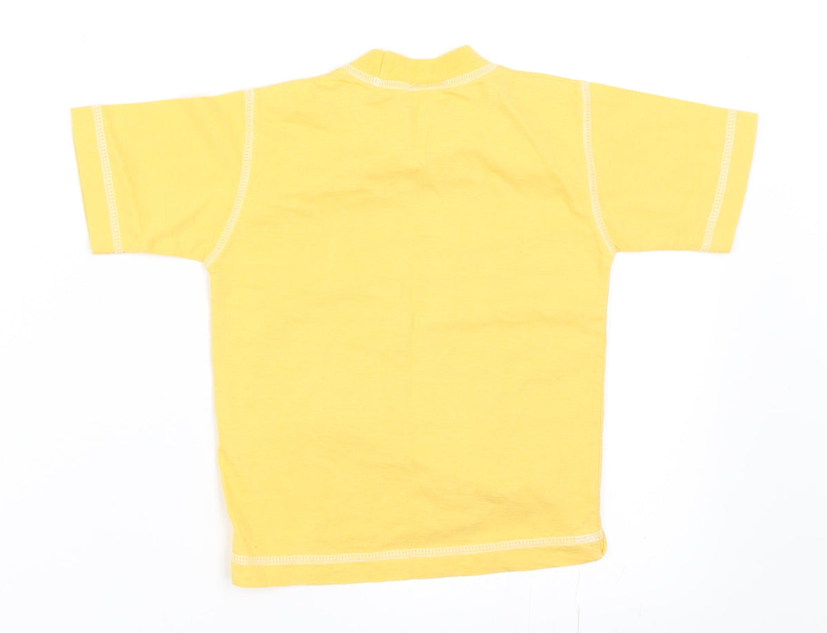 Serious Stuff Boys Yellow   Basic T-Shirt Size 12 Months  - Sailing